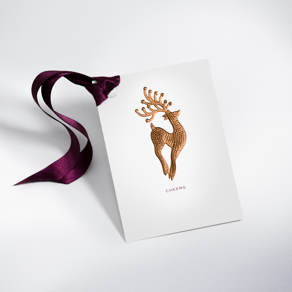 Dancing Reindeer Gift Tag