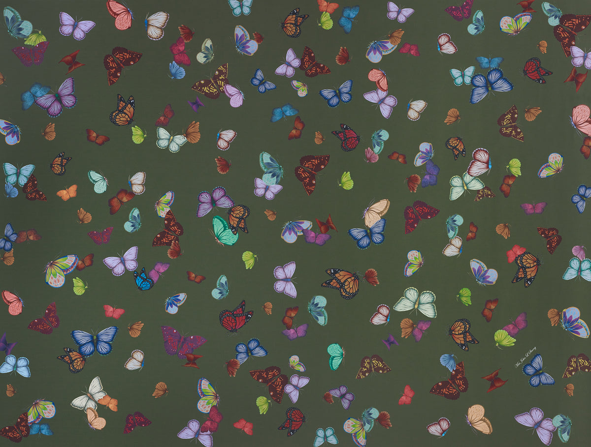 Colorful Butterfly Pattern All Occasion Wrapping Paper Sheets