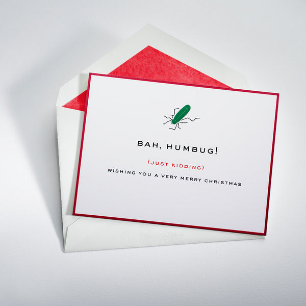 Bah Hum Bug Holiday Notecard