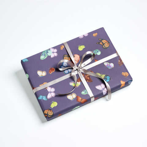 Butterfly Wrapping Sheets – Aubergine