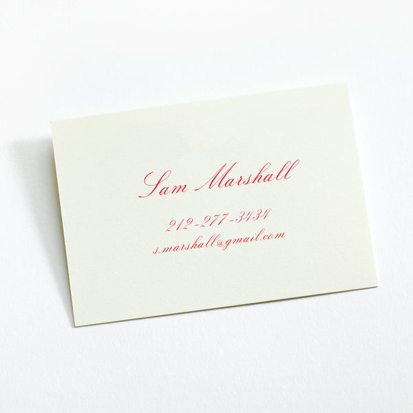 Custom Stationery - Set of 100 - Business Cards / Calling Cards