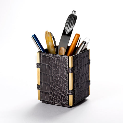Leather Pencil Cup