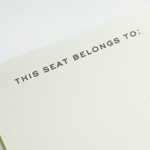 This Seat Belongs Place Card
